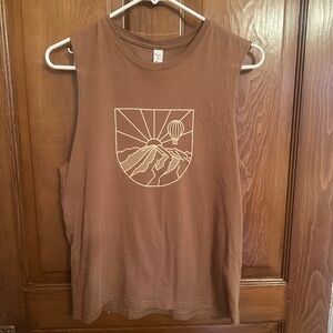 Zyia Uplift Graphic Pillars Muscle Tank with Definition Print